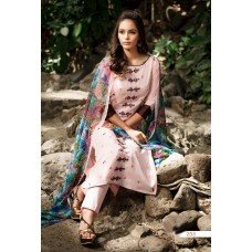 Salwar Suit- Pure Cotton Lawn with Embroidery - Honey Pink  (Un Stitched)