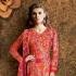 Salwar Suit- Pure Cotton with Bubble print - Hot Pink and Dark Beige (Un Stitched)