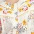High Quality Pure Cotton Floral Print Long Nighty - White with Golden Yellow and Pink