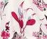 High Quality Rayon Floral Print Long Nighty - White and Red 