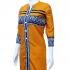 Long Kurtas with French Design - Golden Yellow and Blue