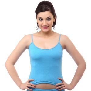 MY BRA - Cotton Turquoise Vest And Camisole