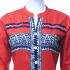 Long Kurtas with French Design - Orange Red and Blue